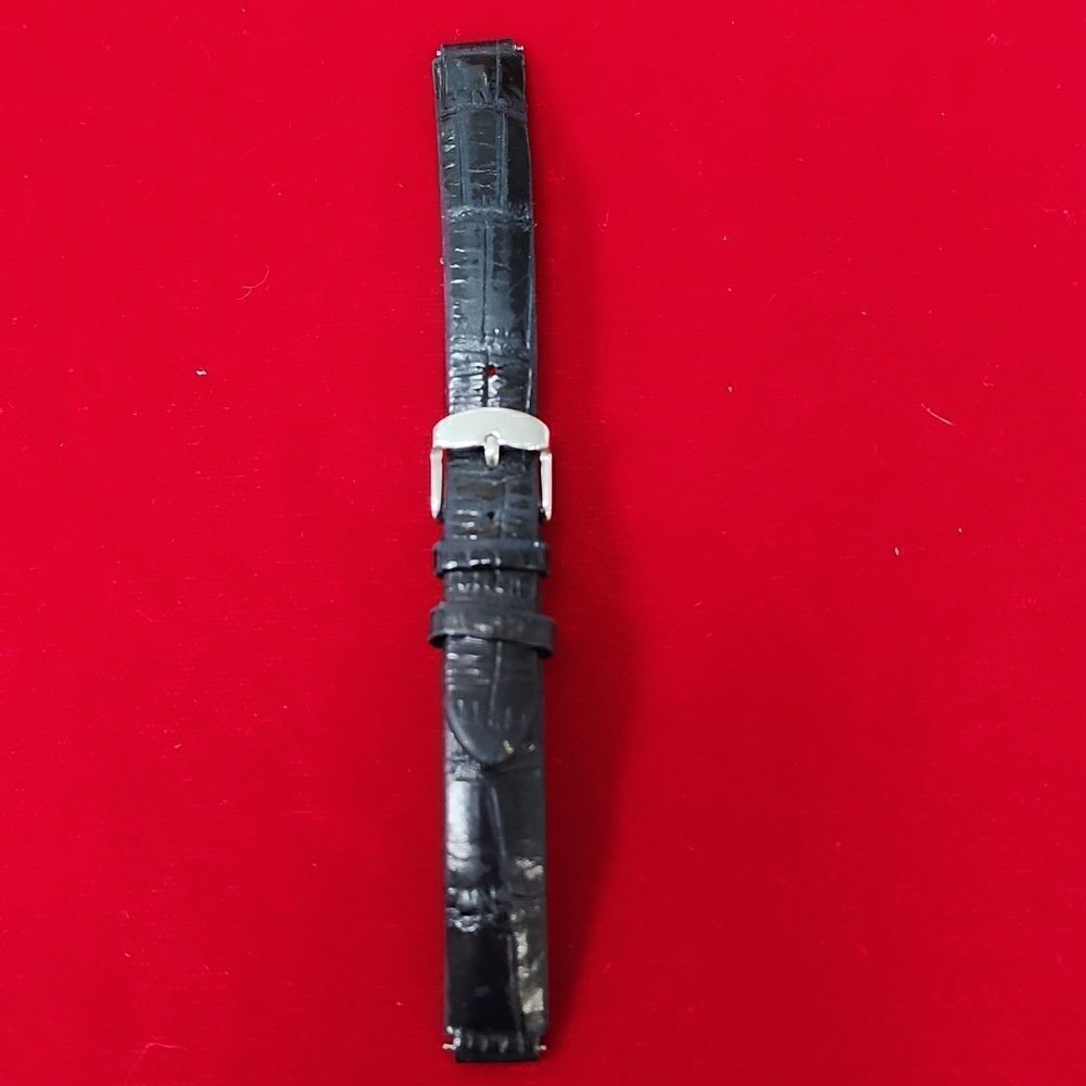 Philip Stein Black Leather Watch Band Strap